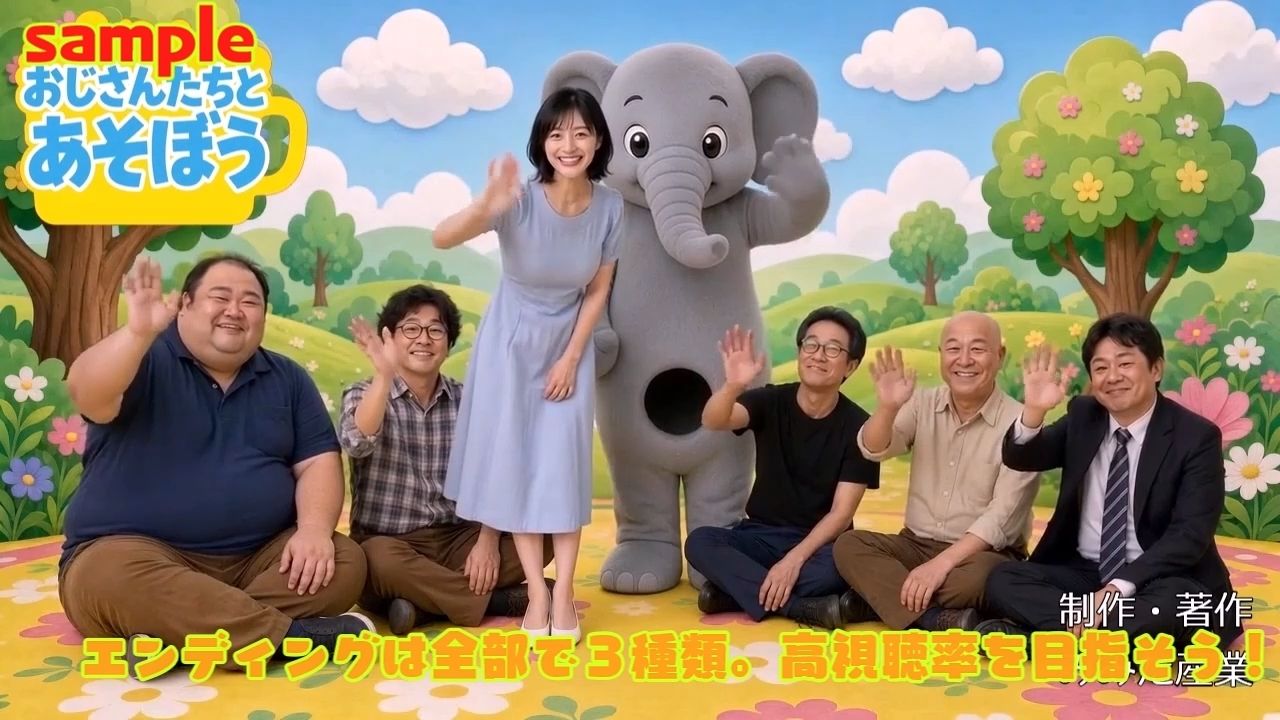 おじさんたちとあそぼう〜エロ教育番組ディレクターゲーム〜 サンプル9ページ目