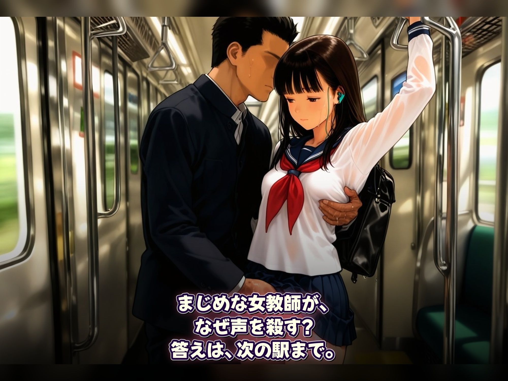 暗黙の満in電車 牝堕通学 〜声を殺して、牝に堕ちる痴●通学路 サンプル4ページ目