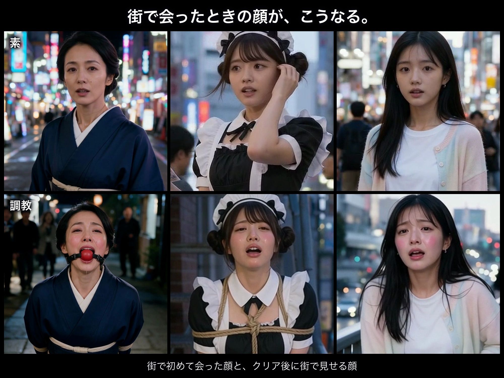 洗脳支配アプリで街中の女32人を調教してハーレム サンプル7ページ目