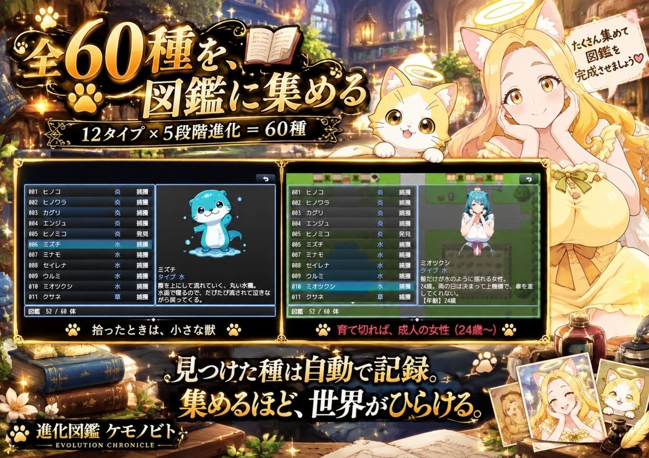 進化図鑑ケモノビト〜相棒と巡る進化の物語〜 サンプル3ページ目