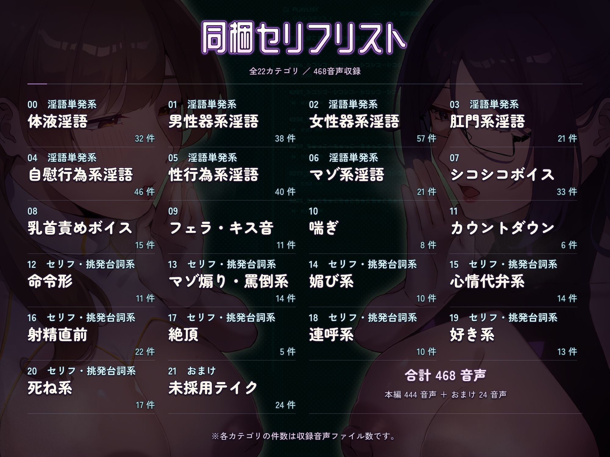【PC・APK・ドスケベ音声管理アプリ】オナサポスタジオ 〜音声をカスタム再生できる淫語再生プレイヤー〜【切り抜きツール同梱】 サンプル8ページ目