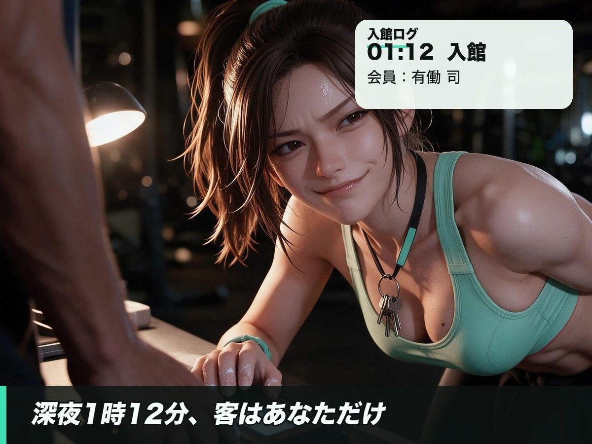 首まで赤いのは、心拍のせい。深夜ジムの強がりバディ〜汗だくスポブラで騎乗位、何度もイく〜 サンプル1ページ目