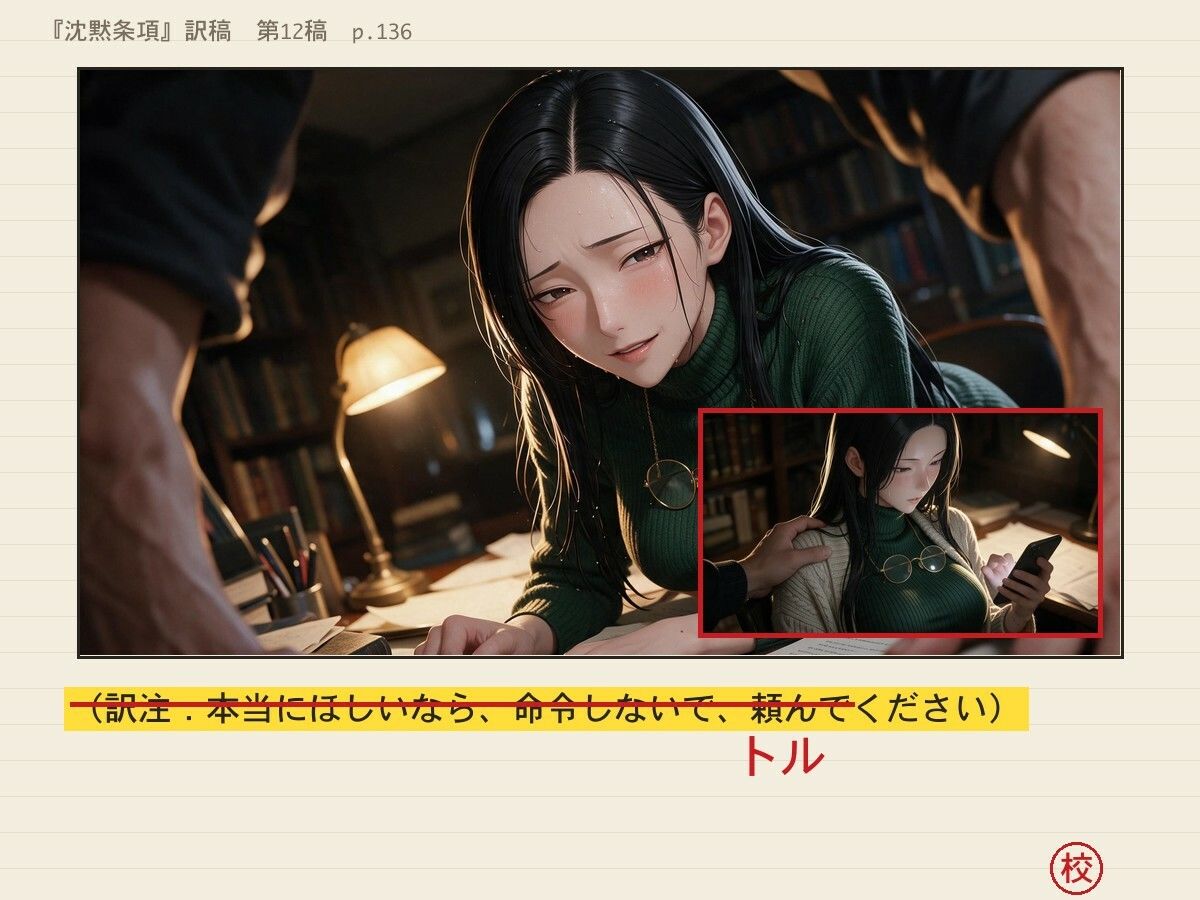 催淫アプリが効いたふりの黒髪巨乳翻訳家〜「……かかりました」と訳しながら、中出しまで許してくれる〜 サンプル8ページ目