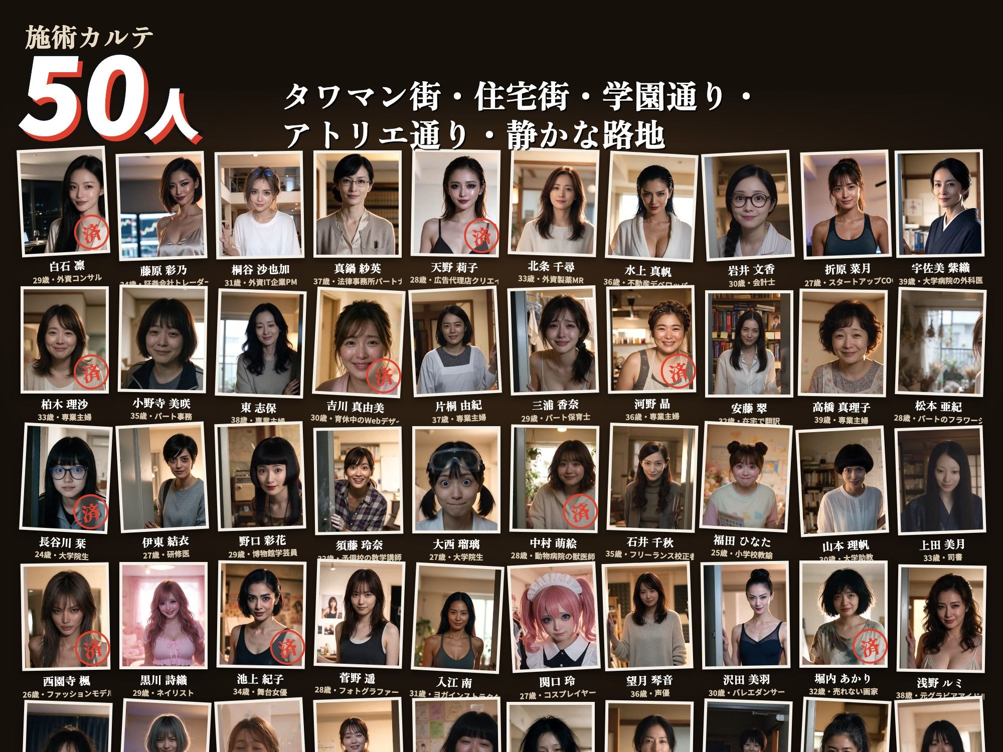出張マッサージで美女の自宅50人 サンプル2ページ目