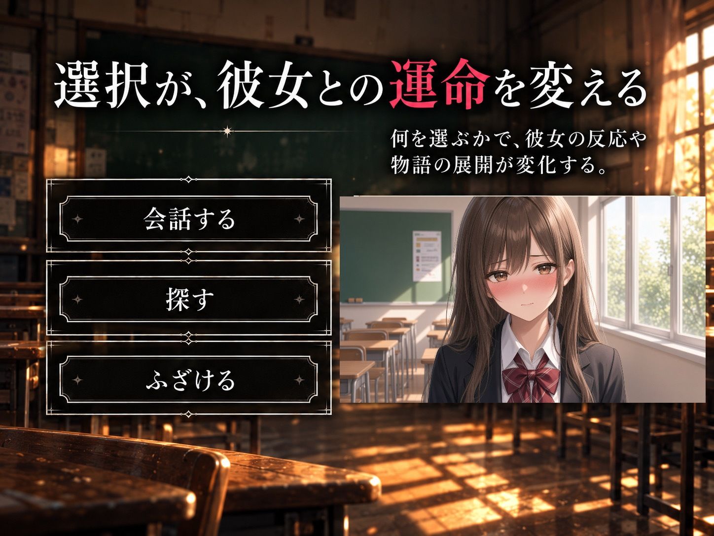 閉ざされた学校 〜白紙の命令〜 サンプル2ページ目