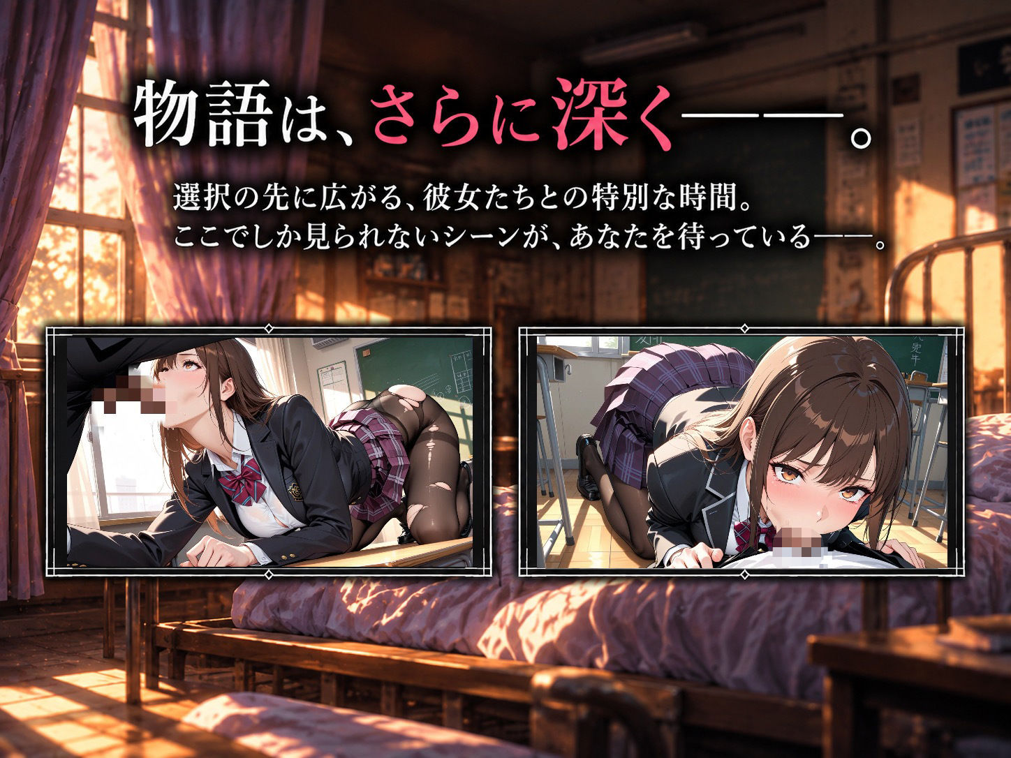 閉ざされた学校 〜白紙の命令〜 サンプル4ページ目
