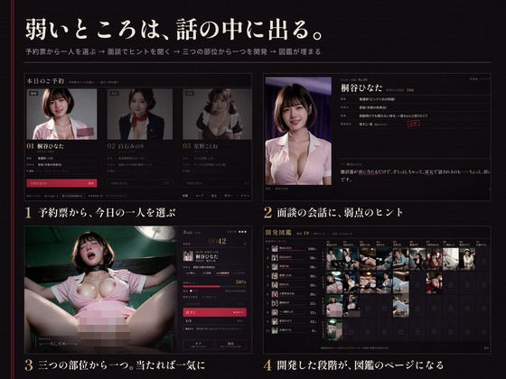 拘束アクメ開発図鑑 サンプル3ページ目