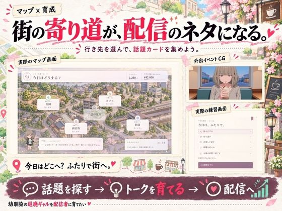 【スマホ対応】幼馴染の退廃ギャルを配信者に育てたい サンプル3ページ目