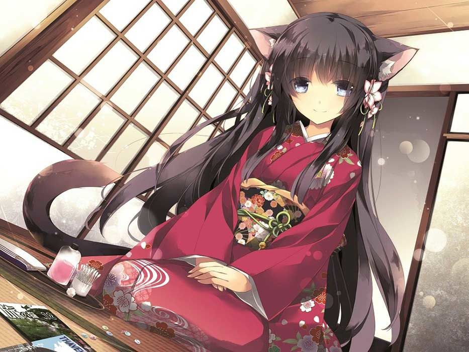 撫猫さんと耳かき サンプル1ページ目