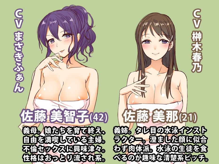 不倫誘惑スチームサウナ 〜どスケベ義母とビッチ義姉のイケない淫語責め〜 サンプル1ページ目
