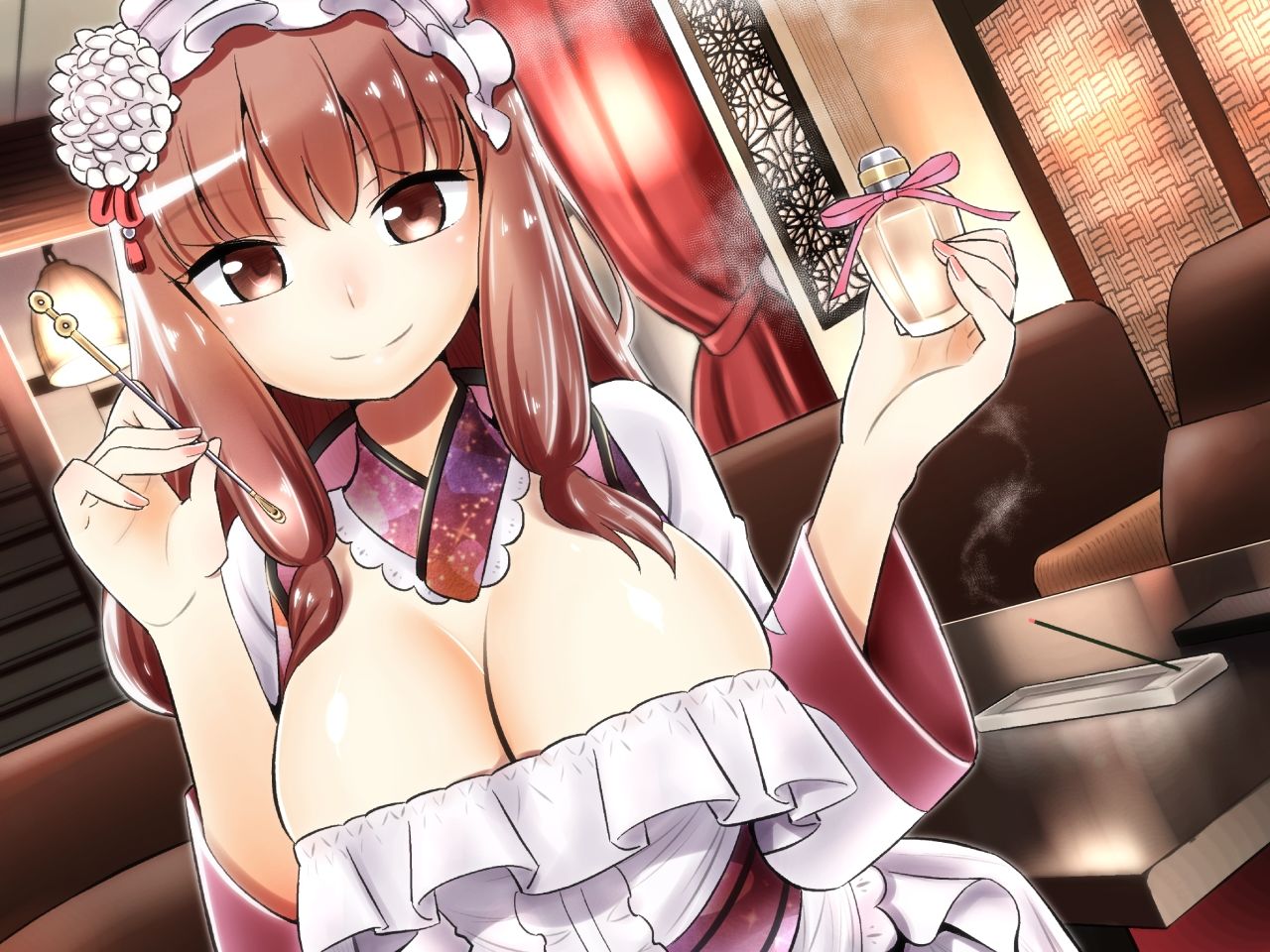 ご奉仕♪メイドり〜夢☆かほり 胸いっぱいの香りで内と外から包み込み癒し 全年齢版 サンプル1ページ目