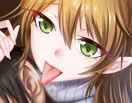 《耳舐めASMR》耳癒妖精風俗〜エルフに挟まれて両耳舐めまわしプレイ♪【バイノーラル/ハイレゾ】 サンプル3ページ目