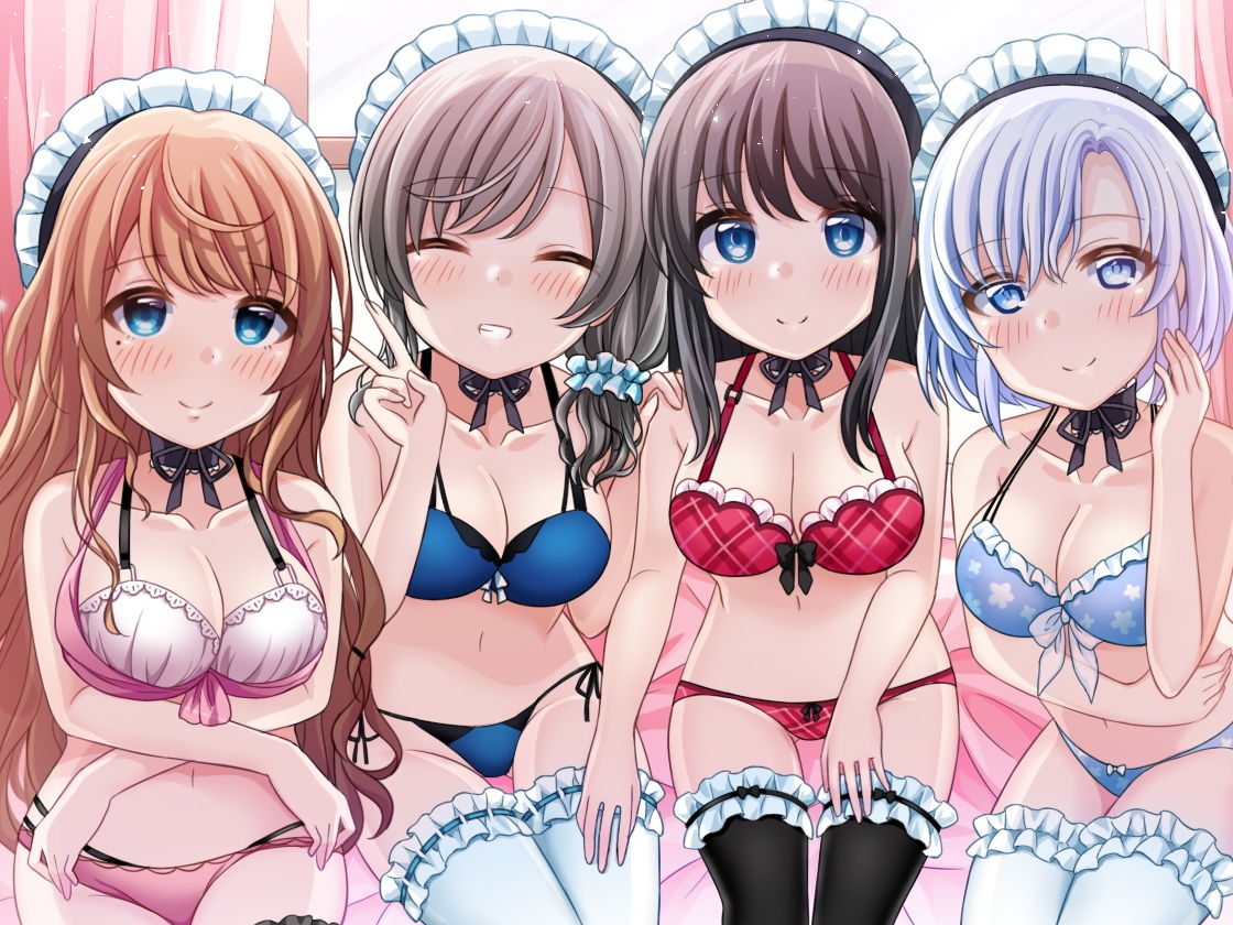 ハーレムオナサポ 4人のメイドがご主人様のオナニーをお手伝いするバイノーラル サンプル1ページ目