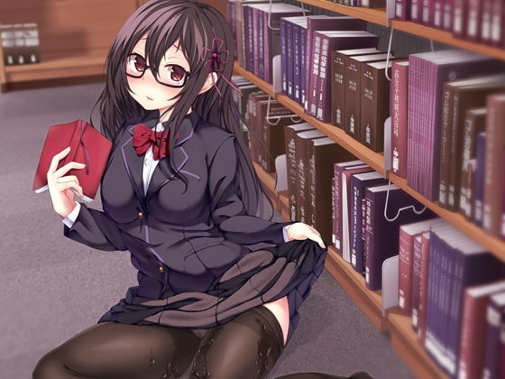 一人ぼっちの無表情な図書委員ちゃんに白濁を サンプル1ページ目
