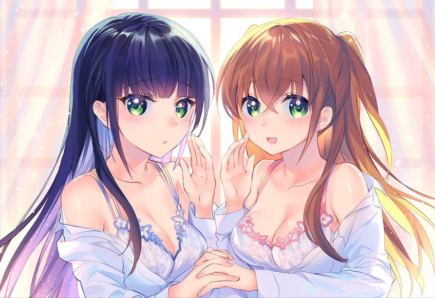 ふたごJKのあまあま☆スローオナニー 〜兄さん、まだ射精しちゃダメ♪〜 サンプル2ページ目