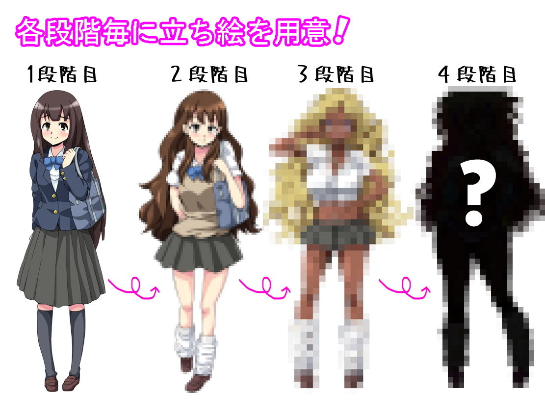 地味子が徐々に黒ギャルビッチ化していく音声作品 サンプル1ページ目