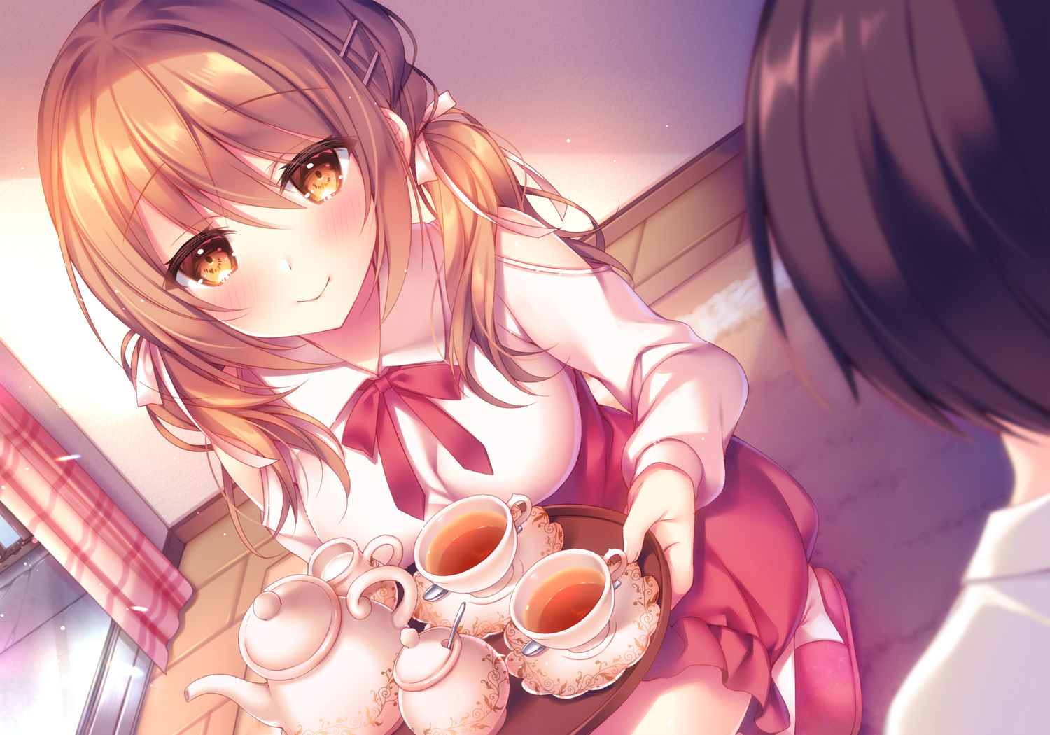 ほのぼの百合えっち 〜夢見る少女のあまあま鬼クンニ〜（男女共用:全編バイノーラル） サンプル1ページ目