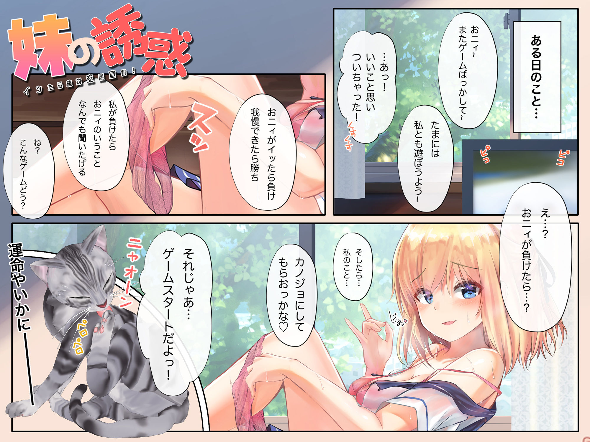 妹の誘惑〜イッたら絶対交際宣言〜【ハイレゾ/バイノーラル】 サンプル1ページ目