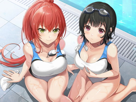 【KU100】水泳部の先輩JKたちとの濃厚おちんぽトレーニング♪ サンプル5ページ目