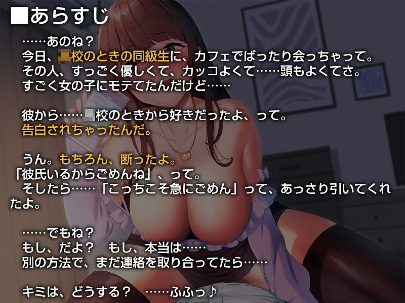 ネトラれそうで絶対にネトラれることのないカノジョ【バイノーラル】〜絶対、キミに帰ってくるからね〜 サンプル1ページ目