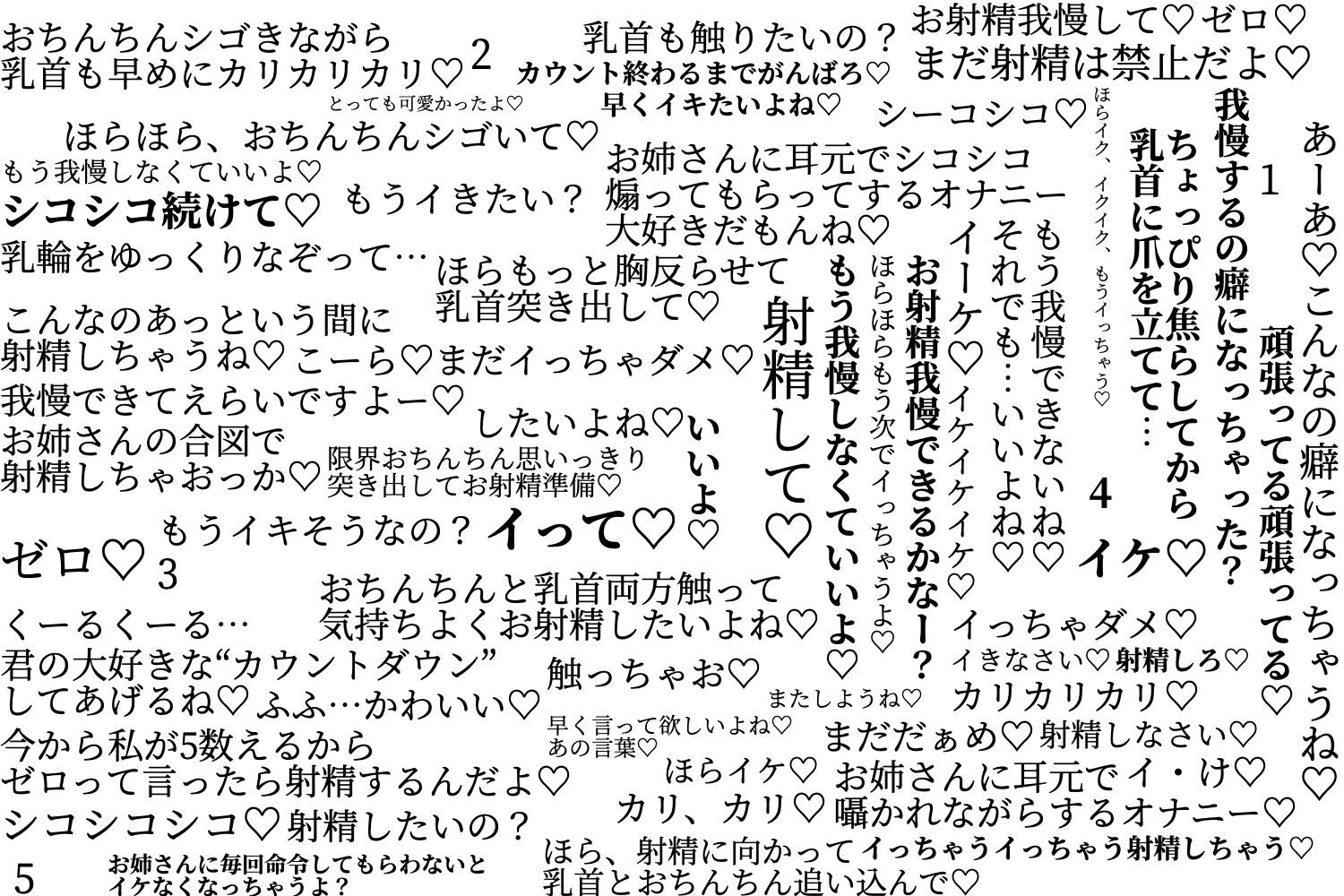 年下の男が大好きなお姉さんの‘いじわる甘やかしカウントダウン’と‘囁き射精命令’ サンプル1ページ目
