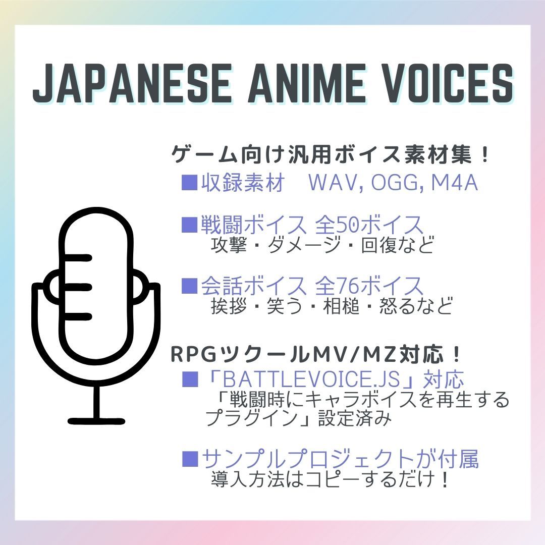 Japanese Anime Voices:Male Character Series Vol.11 サンプル2ページ目