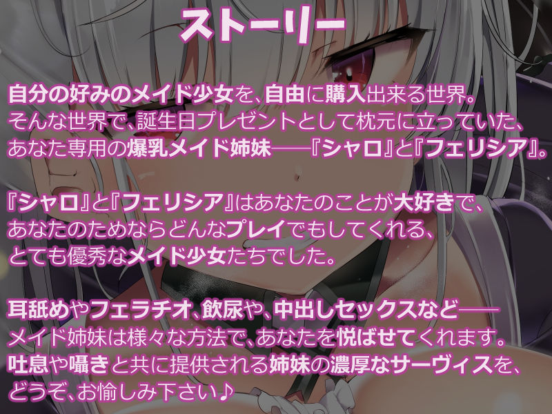 【KU100】ご主人様大好きなメイド姉妹に愛を込めて性欲処理をしてもらうお話♪ サンプル4ページ目