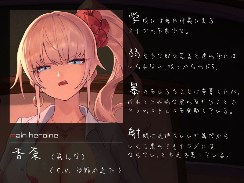 怖ギャルのちょっとだけガチな搾精虐め サンプル2ページ目