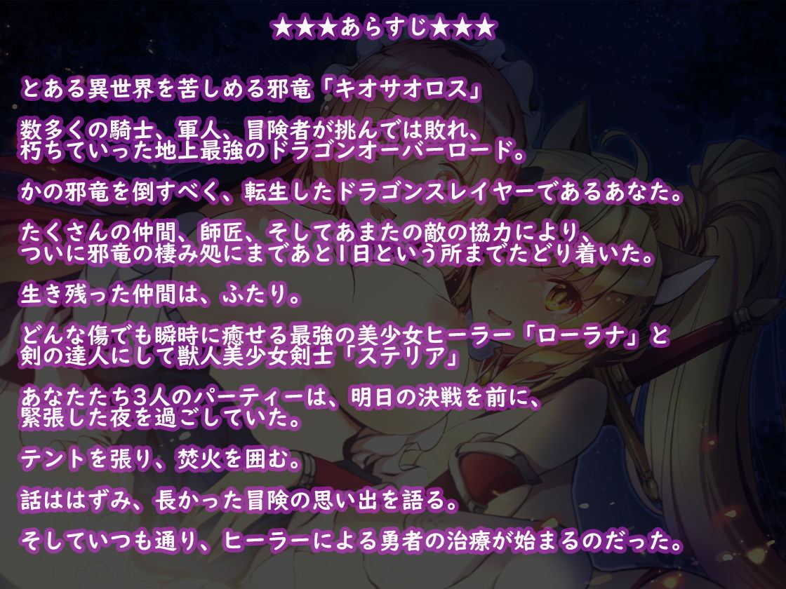 異世界ドラゴンスレイヤーの決戦前夜！【バイノーラル】 サンプル2ページ目