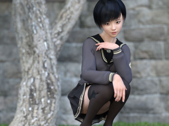 目つきの悪い無表情系スポーツ少女に公園のトイレで汗だくオナ見せ。脇汗直嗅ぎパンツ直嗅ぎ。事務的指示オナ。 サンプル1ページ目