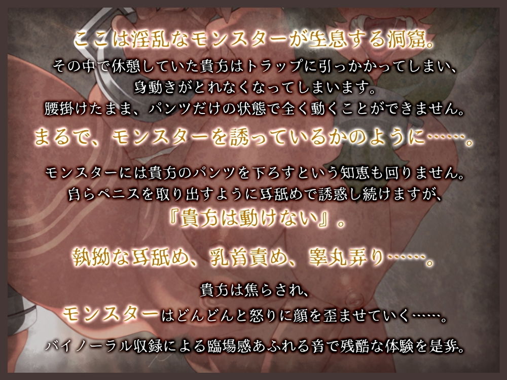 淫乱耳舐めモンスターに蹂躙されるバイノーラル音声 サンプル2ページ目