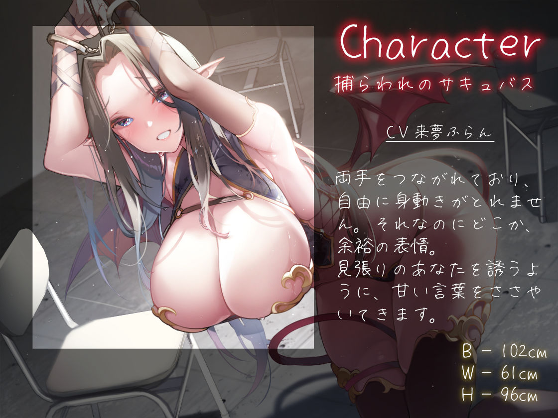 サキュバスを捕らえた夜 サンプル2ページ目