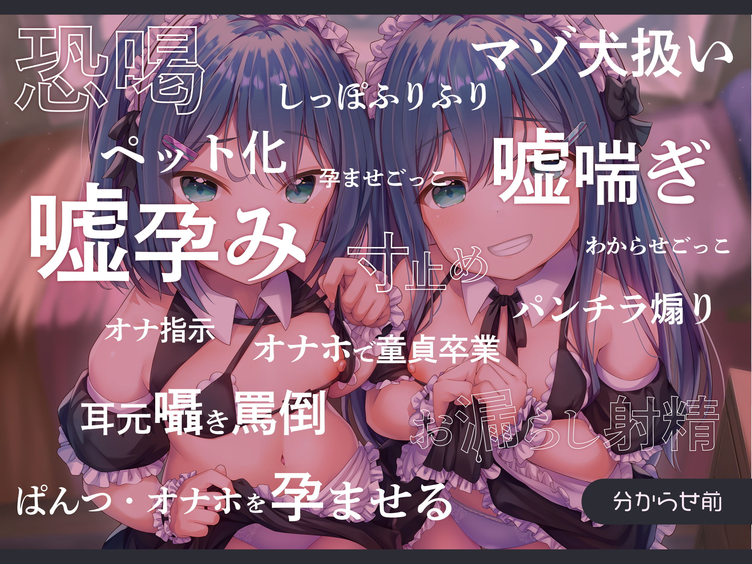 【強●純愛】生イキ双子ロリメイドメス○キ分からせ調教 サンプル3ページ目