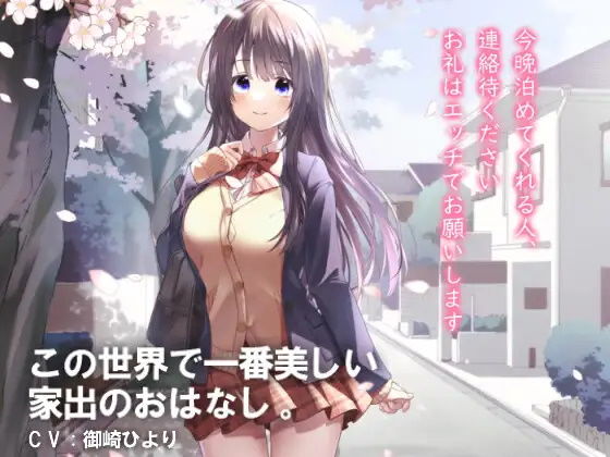 今晩泊めてくれる人、連絡待ください。お礼はエッチでお願いします〜この世界で一番美しい家出のおはなし サンプル1ページ目