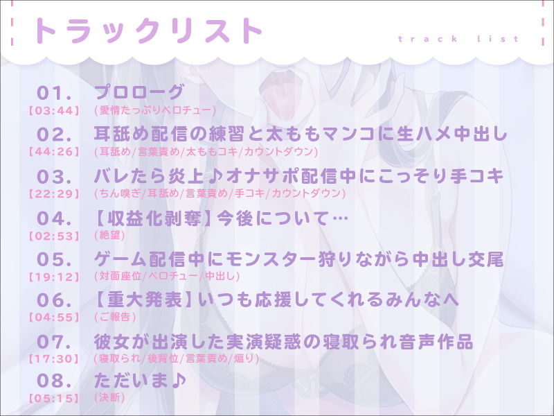 【KU100】ASMR配信者の彼女といちゃらぶ匂わせ純愛性活 サンプル2ページ目