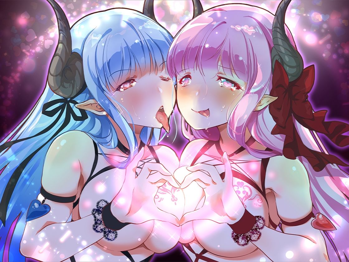 【催淫耳舐めASMR】ダブル耳フェラ双子サキュバス-悪魔儀式・耳舐め-シンドローム サンプル7ページ目