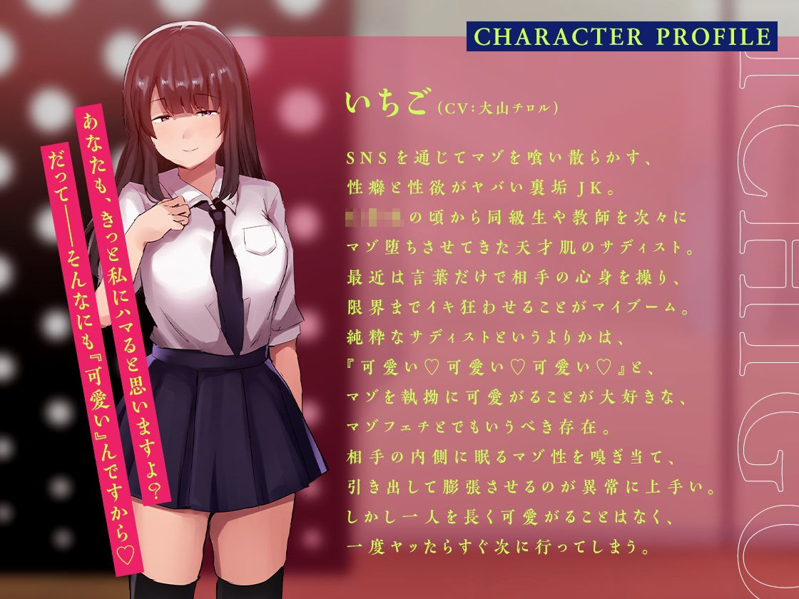 『可愛い』という甘い毒 〜現役JKに気が狂うほど可愛がられて‘マゾイキ’させられる催●音声〜【フォーリー/バイノーラル】 サンプル4ページ目
