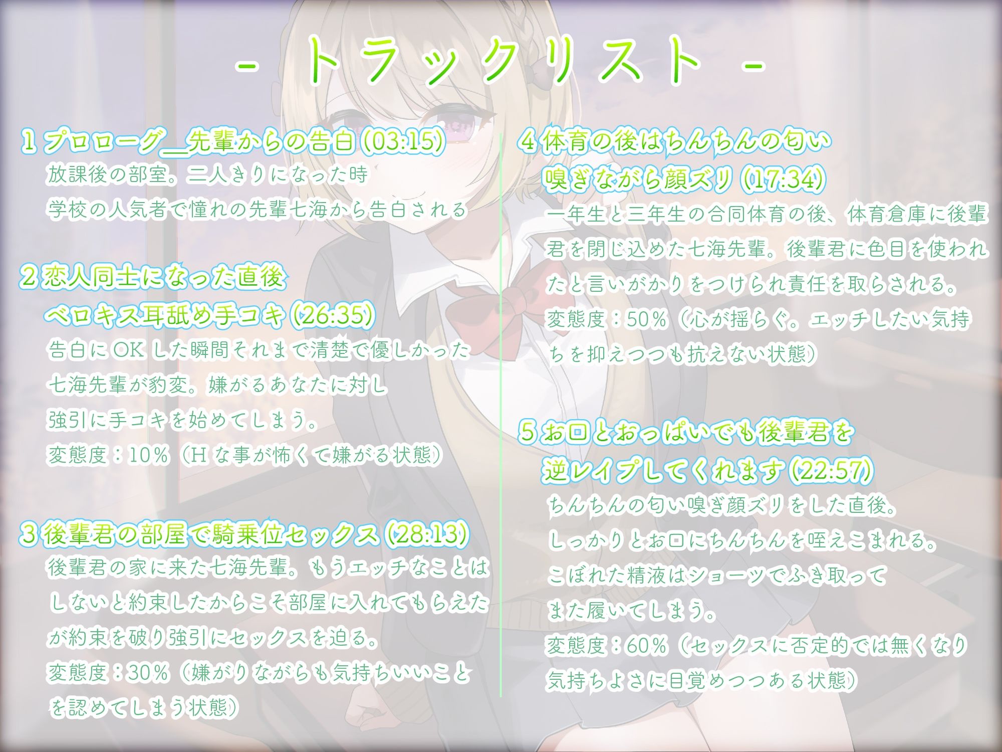 【収録3時間22分】優しい先輩はえげついプレイばかりしたがる変態でした 告られてOKしたらすけべ本性むき出しに！ サンプル4ページ目