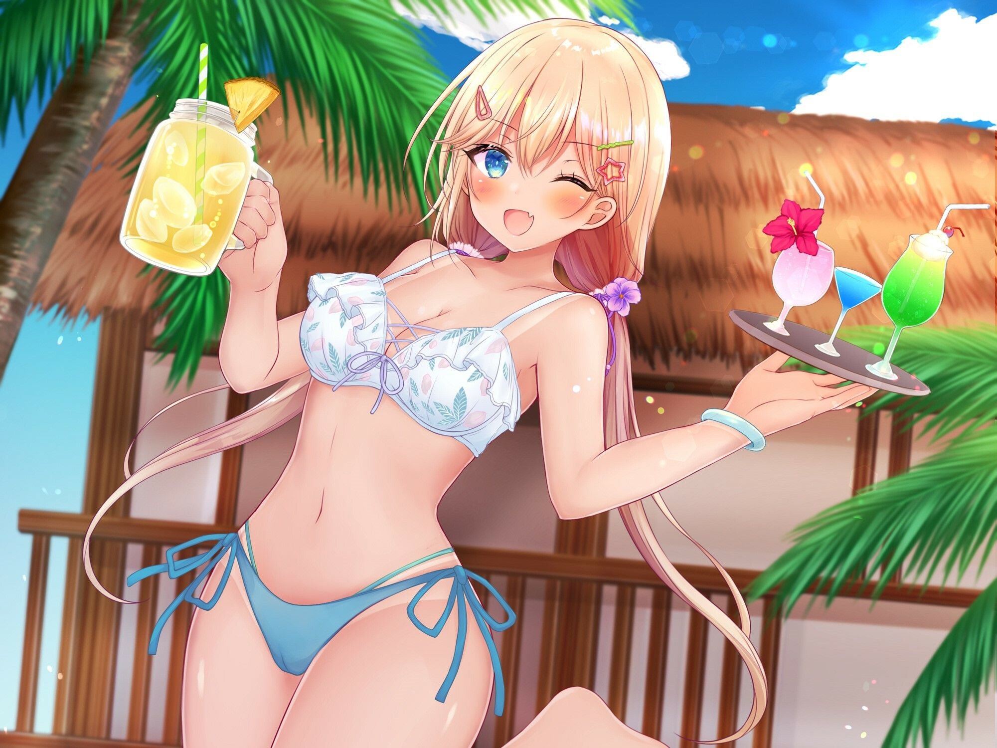 ビーチハウスの裏メニュー？ 真夏のイチャラブTropical♪【KU100収録】 サンプル1ページ目