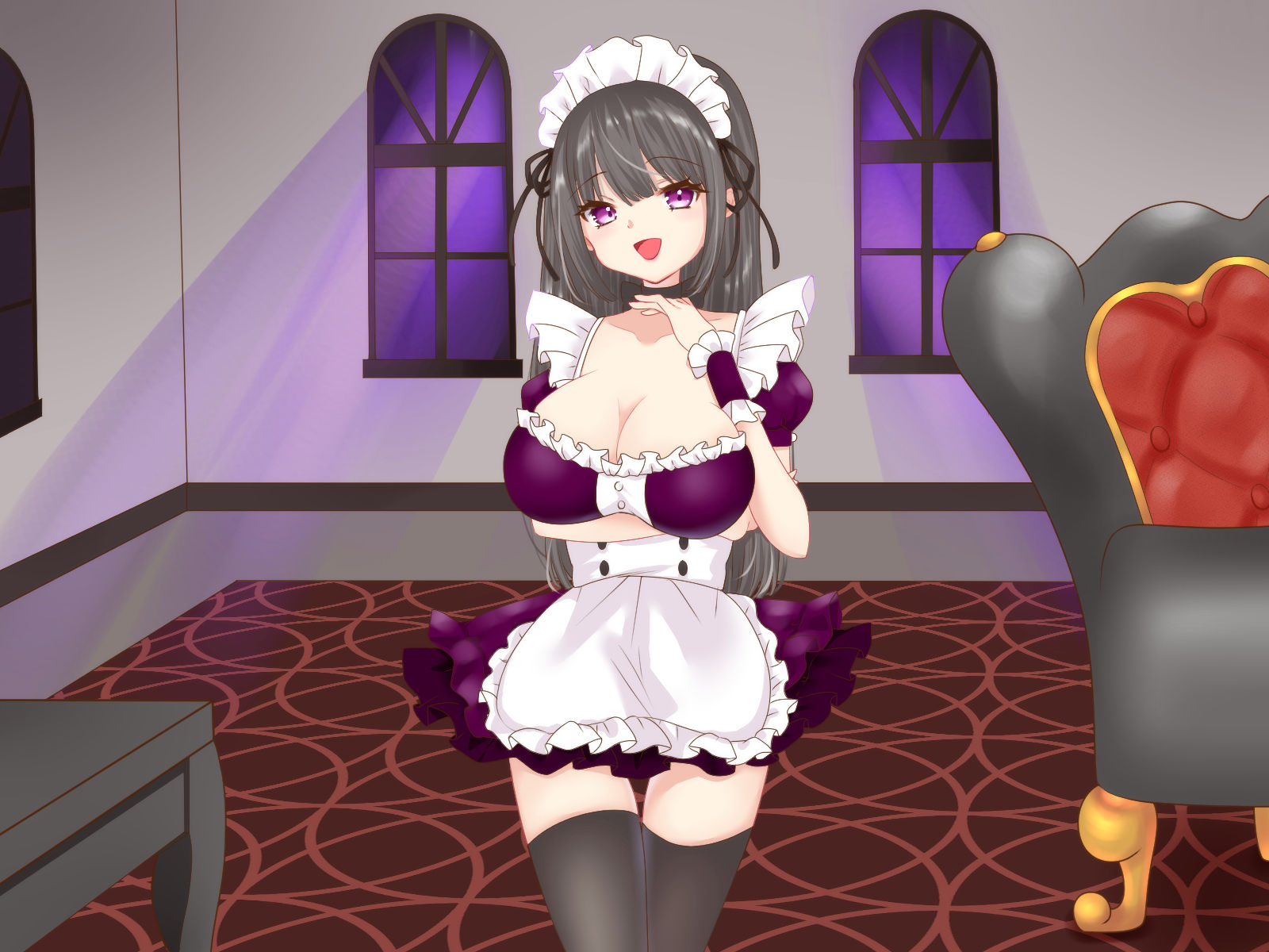 【罵倒オナサポ】クールなメイドさんのオナ指示NTR サンプル1ページ目