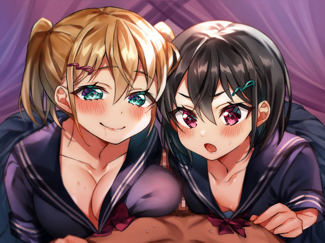 【耳舐めプレイ・ギリギリ射精管理】なまいき姉妹の『飼殺し』（cv:涼花みなせ/天知遥）【バイノーラル収録】 サンプル2ページ目