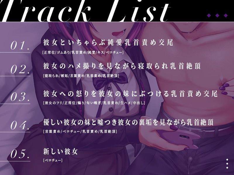 彼女との関係を壊した地雷女子に乳首責めされながら寝取られマゾ化調教 サンプル1ページ目