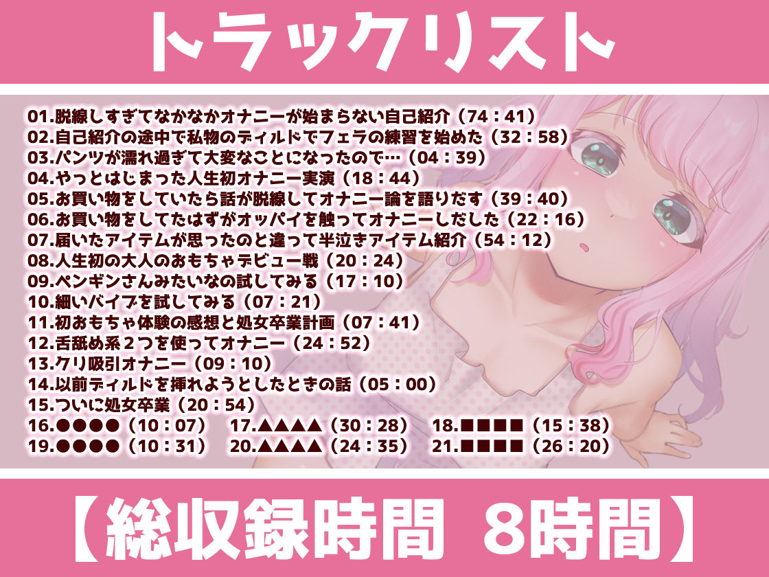 【ガチ実演】新人Vtuber処女卒業★何もかも初めてなのに大人のオモチャでロストバージン【再生時間8時間】 サンプル4ページ目