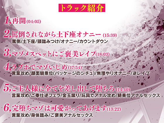 【マゾ向け男受け】マゾオナホくんを再教育してあげますね〜ふたなりドS女の子様にマゾいじめされて玩具に堕とされるまで〜【KU100バイノーラル】 サンプル4ページ目