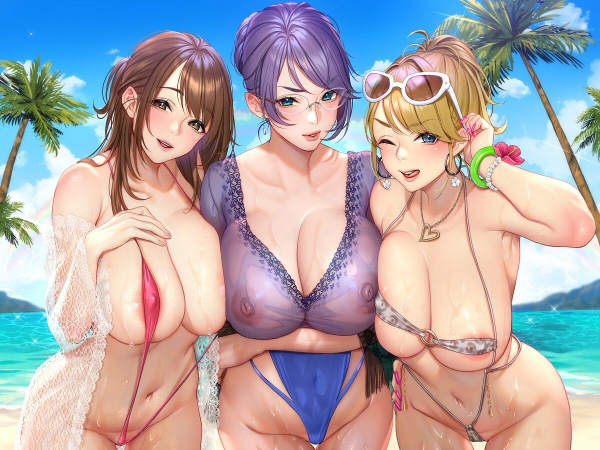 【収録三時間】美ママトリオは着床するまでドエロ交尾を止めない〜ハネムーン編〜【オホ声/生ハメ】 サンプル1ページ目