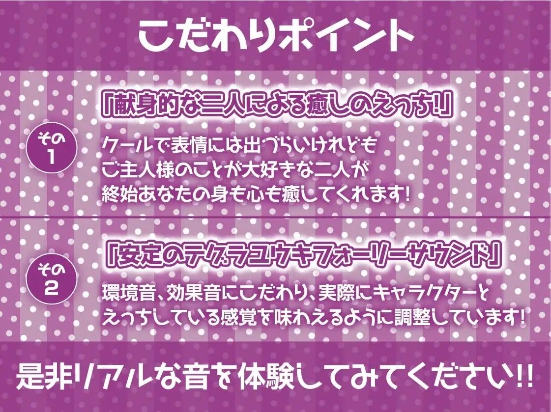クールで真面目なエルフメイド2人との性処理性活【フォーリーサウンド】 サンプル7ページ目
