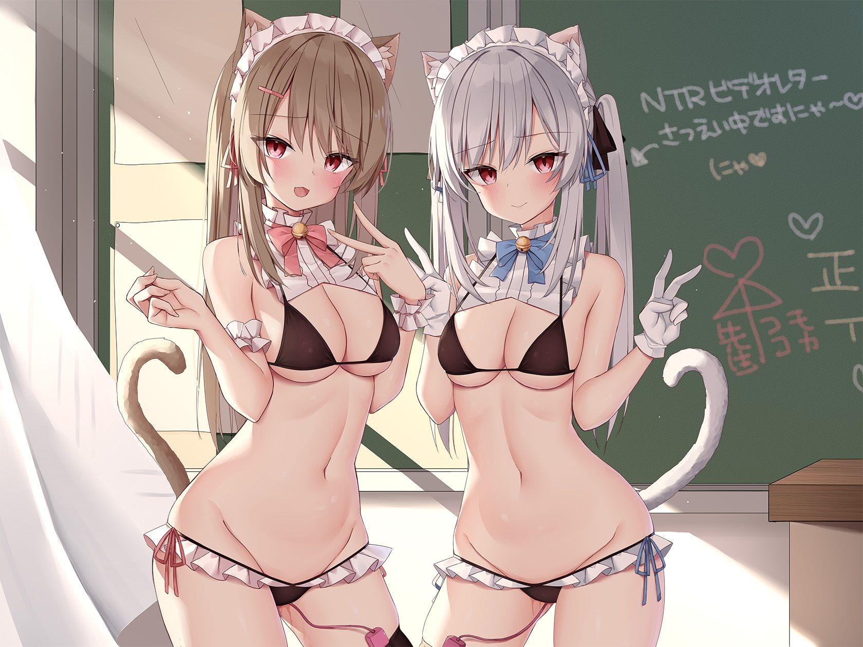 うわきねこ 〜純情浮気ネコメイド姉妹の合意密着囁き寝取られ報告＆寝取り返し〜 サンプル1ページ目