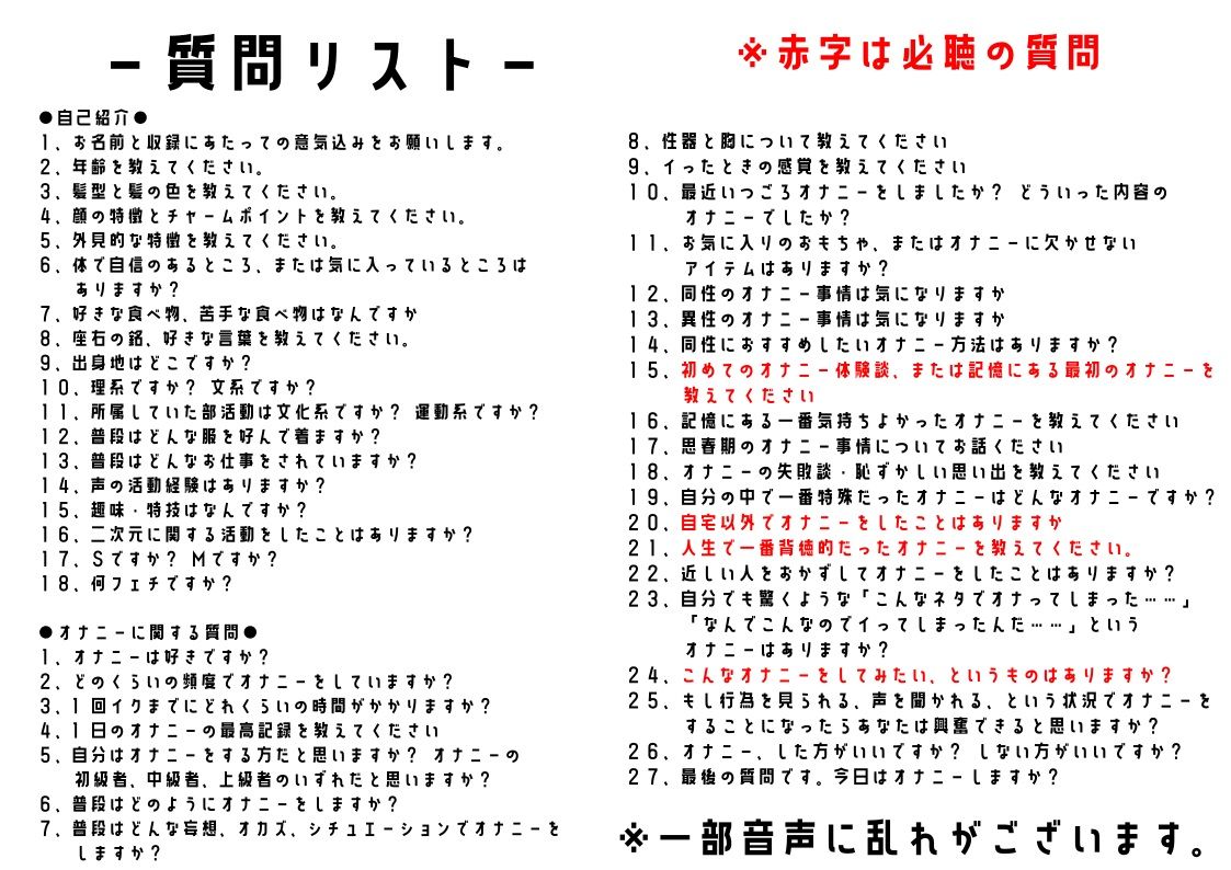 【同人声優】わたしのオナニー 事情No.10 七城みつき【オナニーフリートーク】 サンプル5ページ目