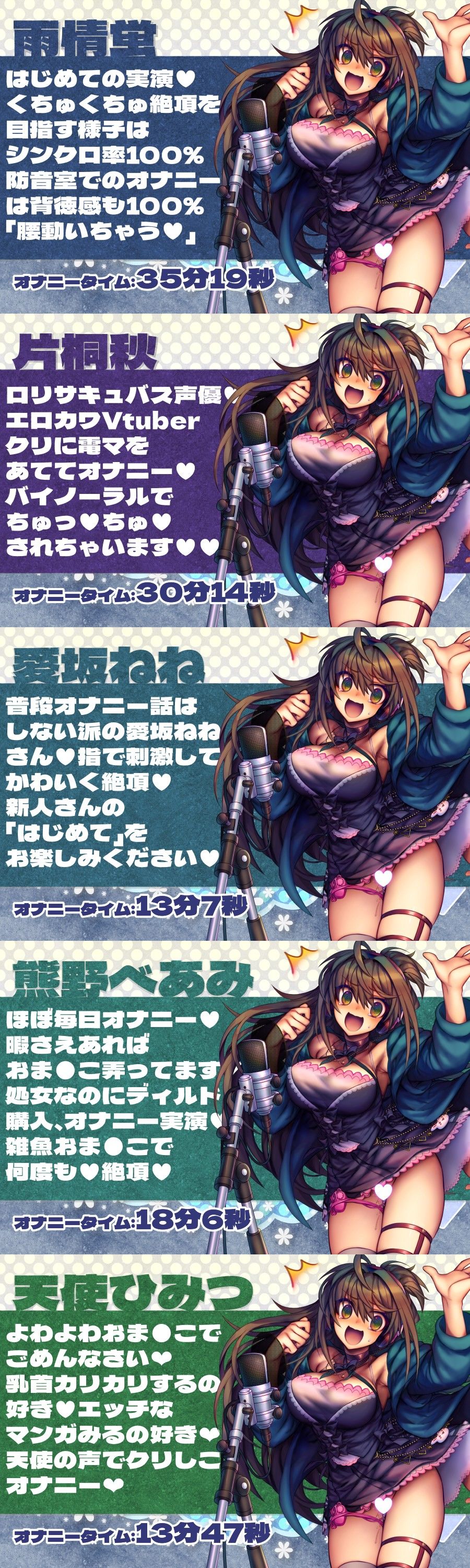 新人さんデビュー5「声優募集中！」声優さんのかわいい声とオナニー！【実演】 サンプル1ページ目