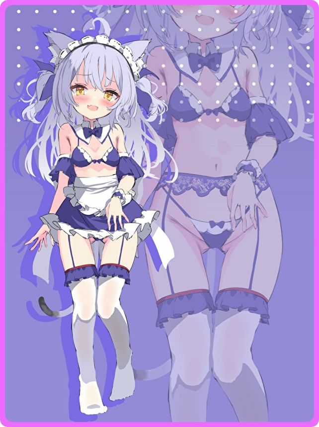 メス〇キケモミミメイドは、ご主人なんかに負けないにゃ♪ 〜メス〇キ猫メイドVSよわよわご主人様、逆転のちん負けオホ声わからせ孕ませックス〜【KU100】 サンプル2ページ目